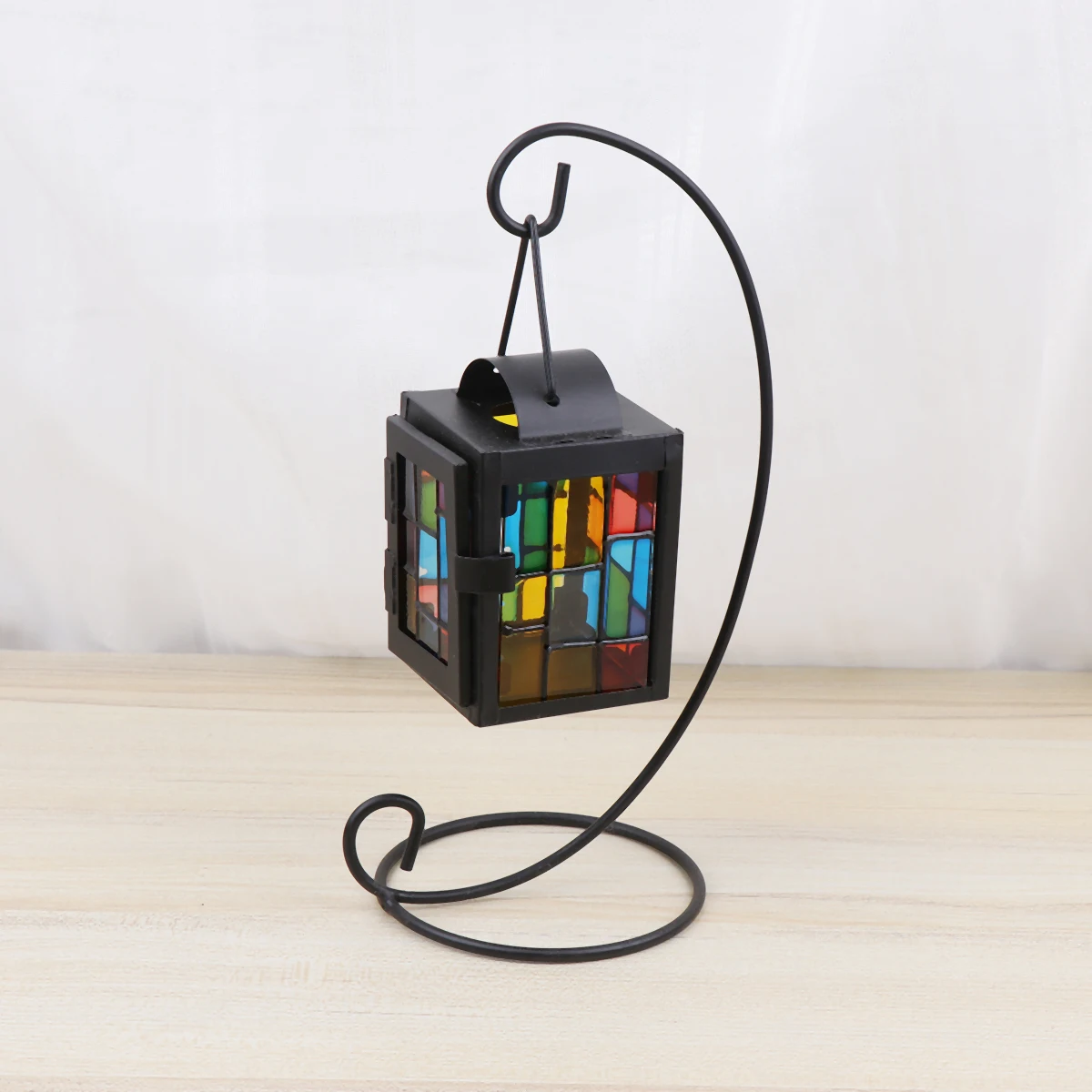 

Vintage Iron Art C Romantic Beautiful Indoor Outdoor Decor Birthday Wedding Party Night Lamp Black