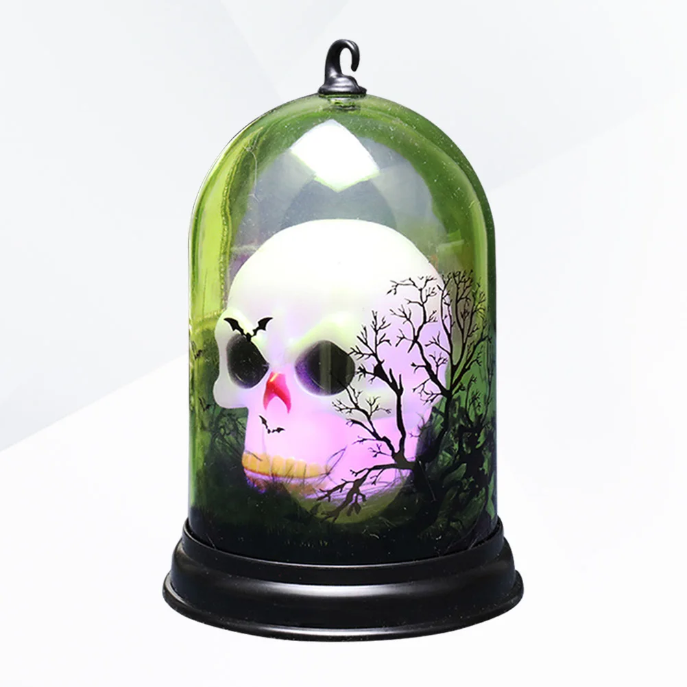 

Portable Halloween Led Lantern Skull Pumpkin Light Decorative Table Lamp Operated Non-Flickering Warm Night Light
