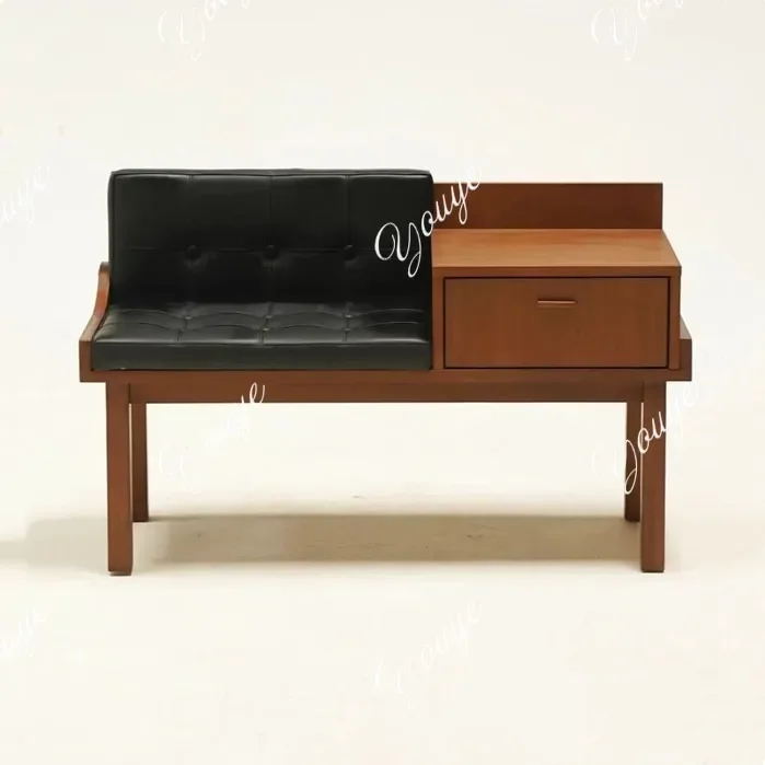 Io Medieval Solid Wood Shoe Change Stool Designer Porch Bedroom With Drawers Bench Entrance Sofa Phone Chair Shoe Stool