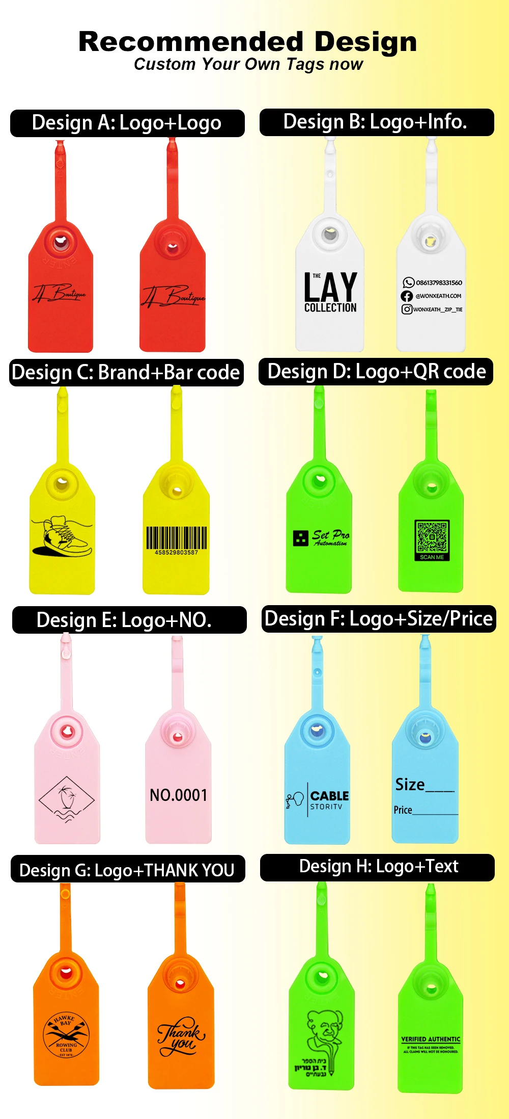 100 Stück individuelle Logo-Sneaker-Etiketten aus Kunststoff, Einweg-Siegel, personalisierte Marken-Drucketiketten für Kleidung, Schuhe, Bekleidung, 250 mm – Detail 6