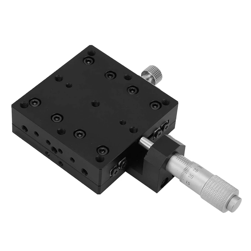 X Linear Stage, X Micrometer Manual Fine Tuning- Roller Linear Stage 60 X 60mm for Optical Testing Equipment