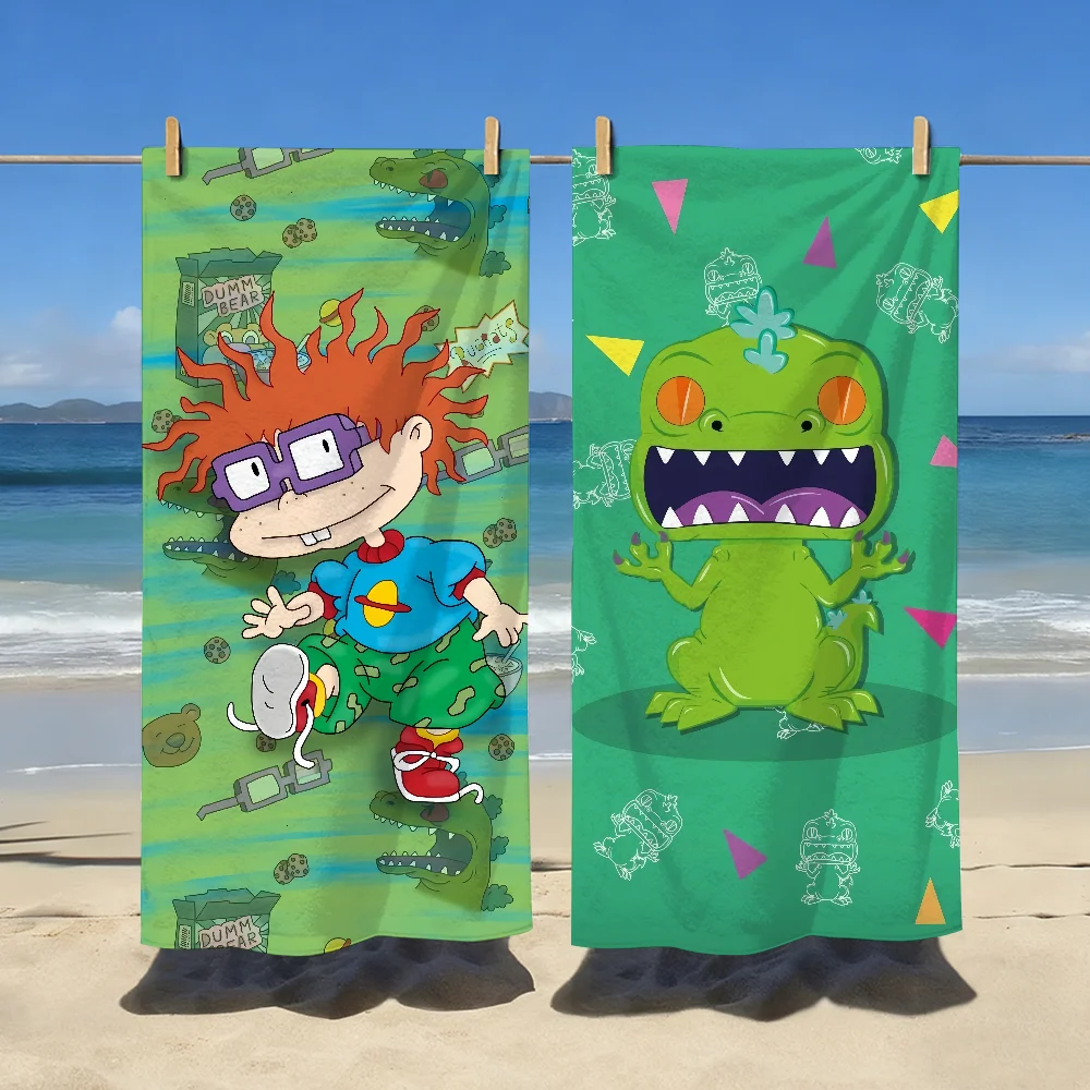Cartoon Funny Cute Towel Soft Pool Gift For Travel Gym Shower Camping Quick Dry Sports R-Rugrats Large Beach Towels