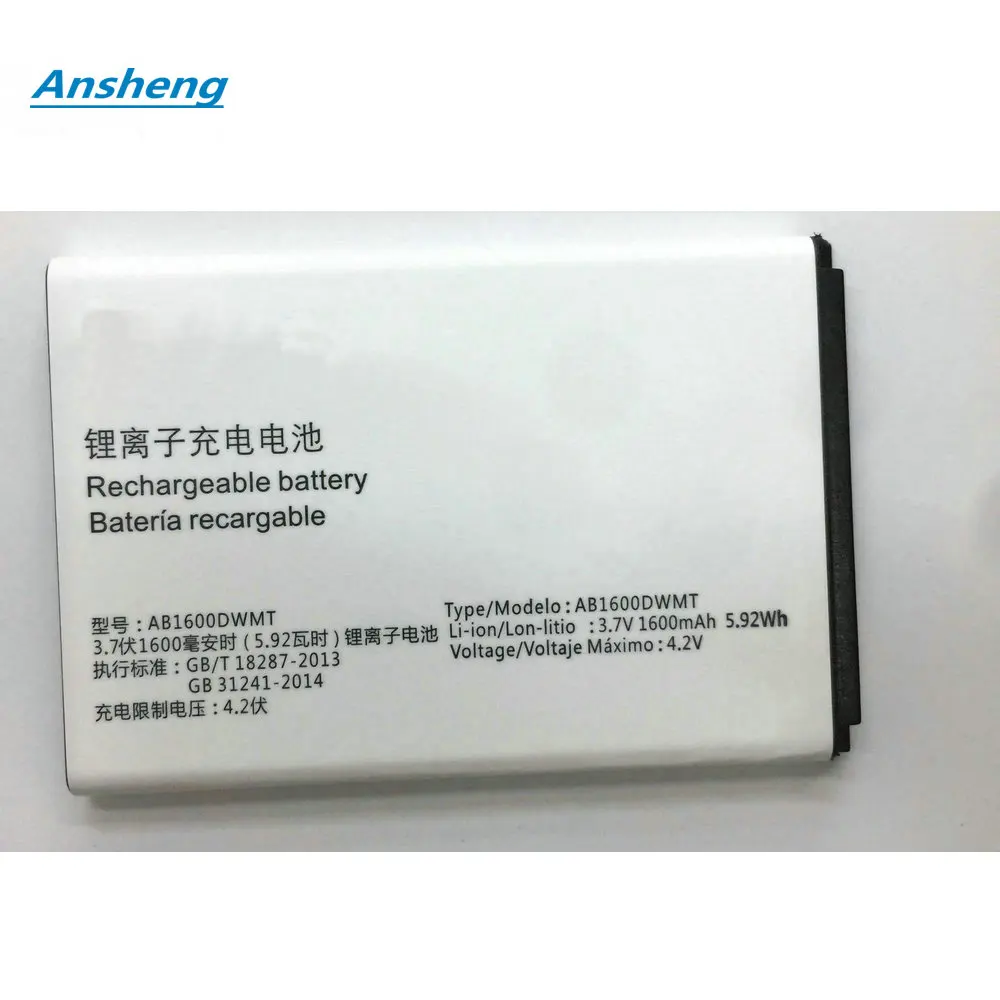 High Quality 1600mAh AB1600DWML/AB1600DWMT Battery For Philips Xenium S309 CTS309 Smartphone