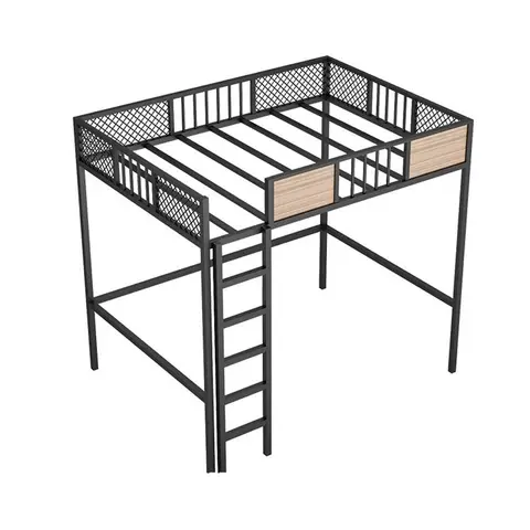 Good Quality Queen Size Loft Bed Hostel Adult Metal Solid Wooden Bunk Beds With Stairs Bunk Bedbedroom Furniture