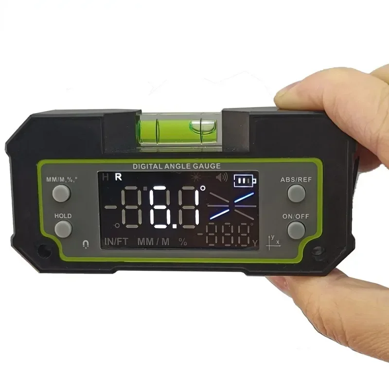 Bluetooth Level Inclinometer Dual Axis Digital Protractor Measuring Angle Ruler Rechargable magnetic Level Box 0.1 Degree