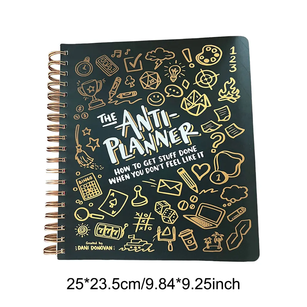 Anti-Planner Tag Book 2024 How To Get Sht Done When You Don\'t Feel Like It Creative Planner Anti-Planner Notebook ADHD Planner