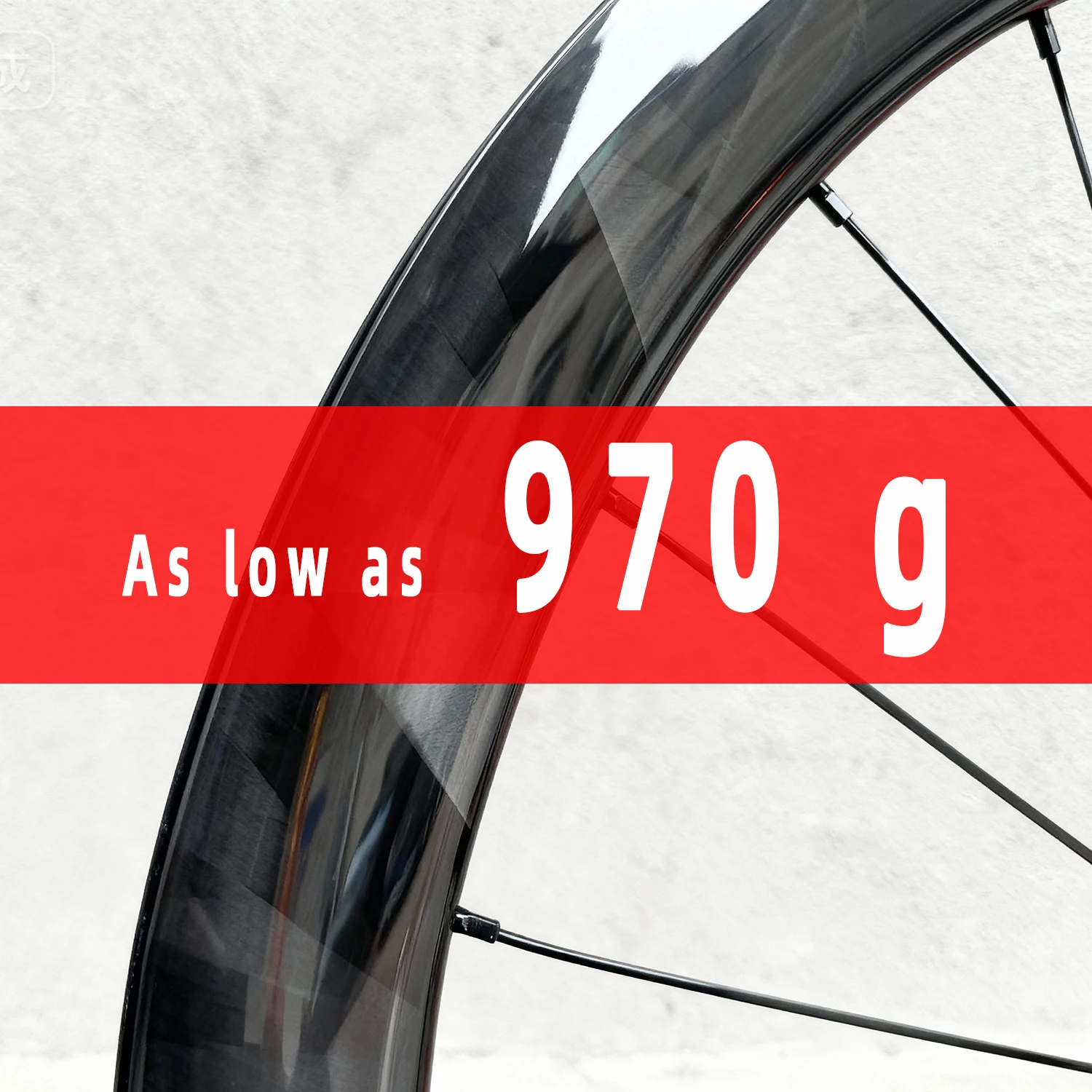 

As low as 970g 700c Carbon Aero Road Wheelset with Butterfly Weave - Hand-built, Clincher, Center Lock Disc, Racing Grad
