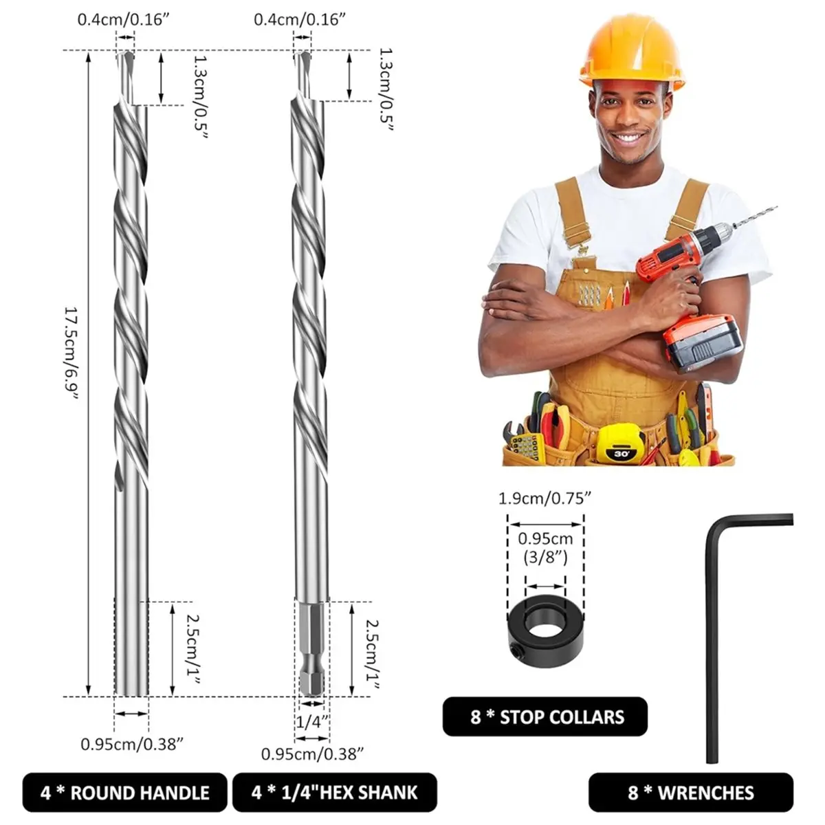 DT35BG 8Pcs 3/8