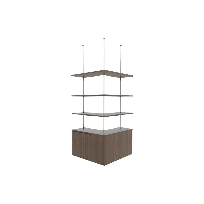 

Light luxury metal hanging cabinet wall hanging corner modern simple creative stainless steel