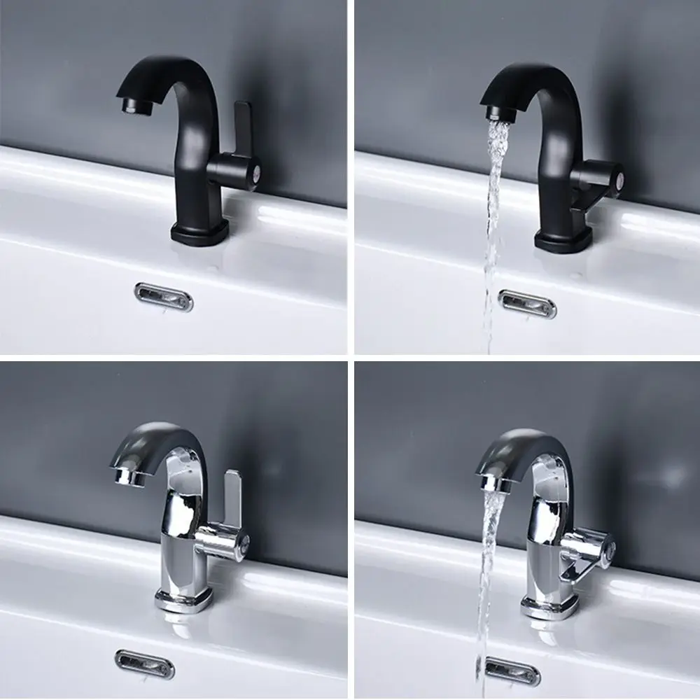 Durable Single Cold Bathroom Taps Valve Quick Open Basin Faucet Wash Sink Tap