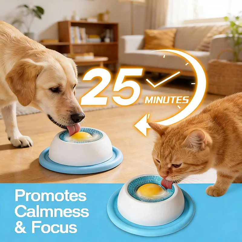 Slow Feeder Lick Mat For Dogs And Cats Anti-Slip Mental Stimulation Enrichment Toy Puppy Training Boredom Buster Puzzle Feeder