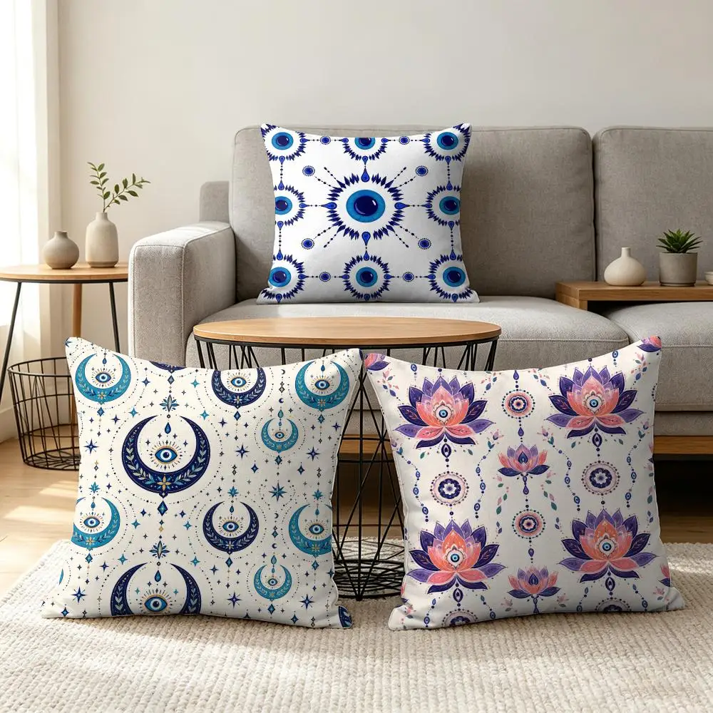 Boho Abstract Waves Cushion Cover Soft Short Plush Pillow Cover Smooth Cozy Texture Aesthetic Cushion Case Home Decor