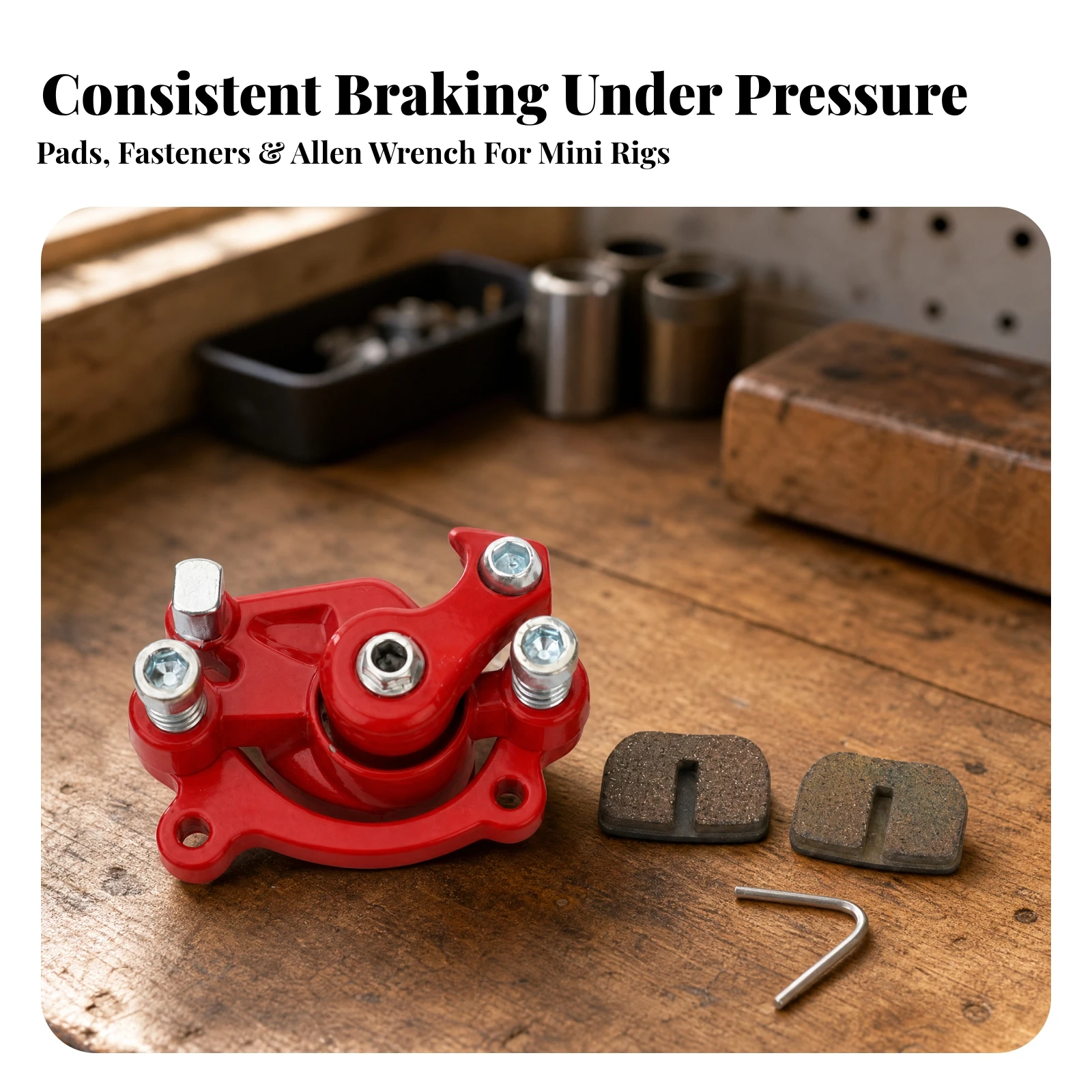Mechanical Disc Brake Caliper Reliable Stopping Performance Replacement Disc Brake Caliper High-Quality Steel Compact