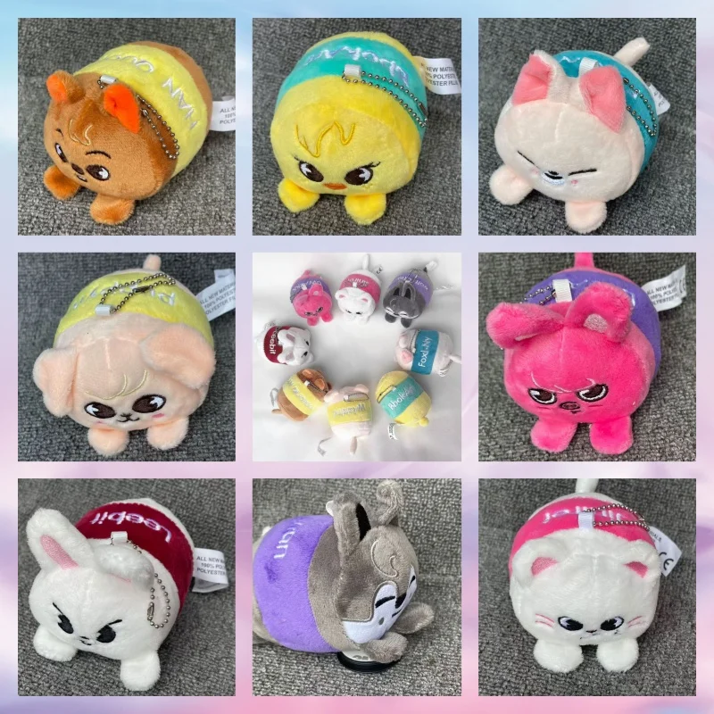 Cute SKZOO 2025 New Cylindrical Plush Keychain Healing Animal Ornament Korean Popular Accessories A good choice for gifts