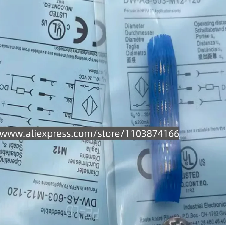 

3PCS New switch DW-AD-611-M12-120 DW-AD-612-M12-120 DW-AS-613-M12-120 DW-AD-601-M12-120 DW-AD-602-M12-120 DW-AD-604-M12-120