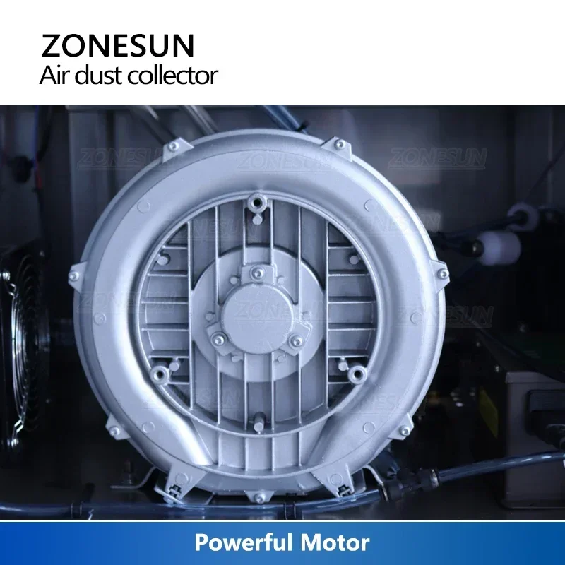 ZONESUN ZS-NIC1 Negative Ion Dust Collector Plastic Glass Bottles Anions Cleaning Machine Air Washer Purify Packing Production