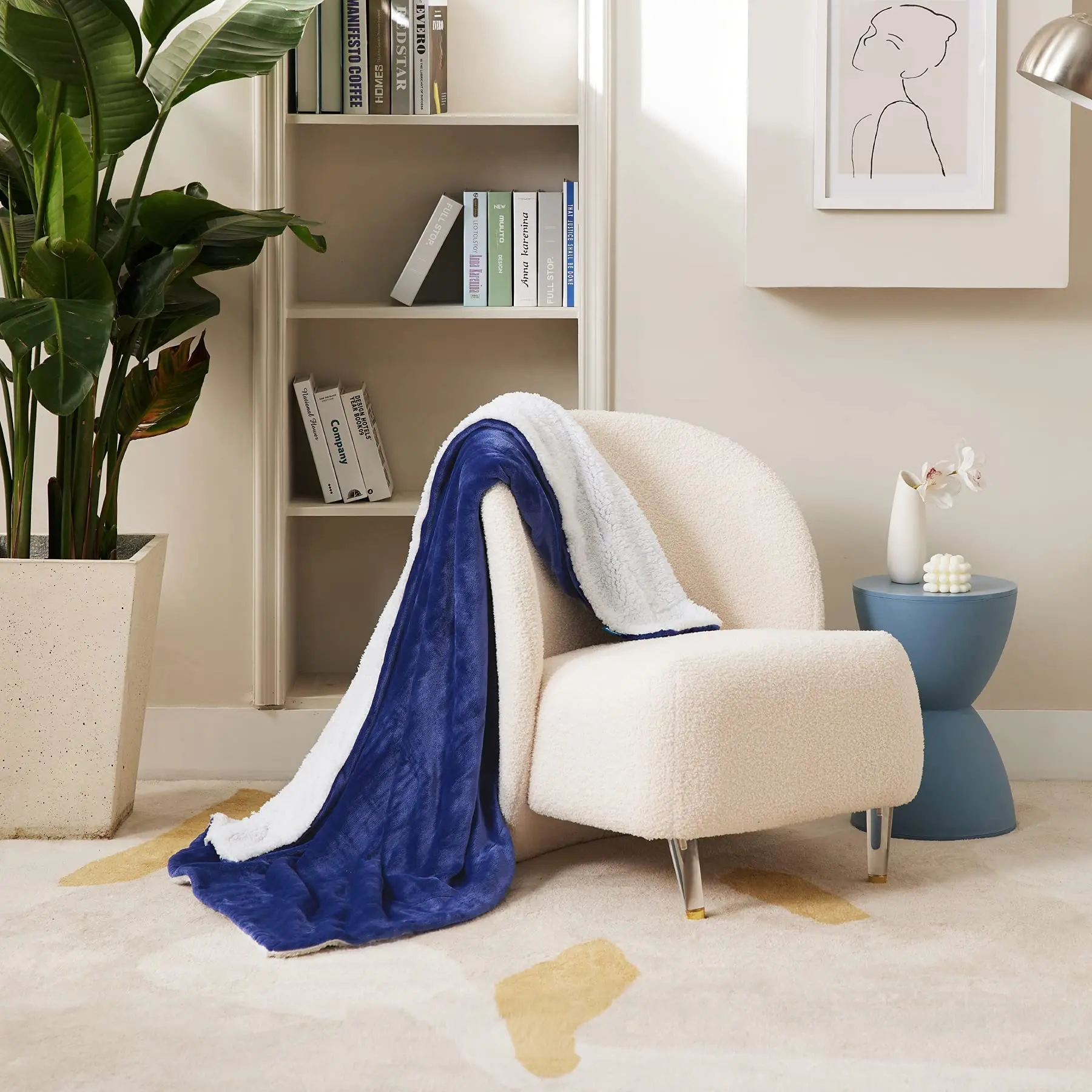 Manta para cama, franela, Cachemira, ligera, felpa, gruesa, peluda, cálida, suave, antiestática, microfibra, 59x79 pulgadas