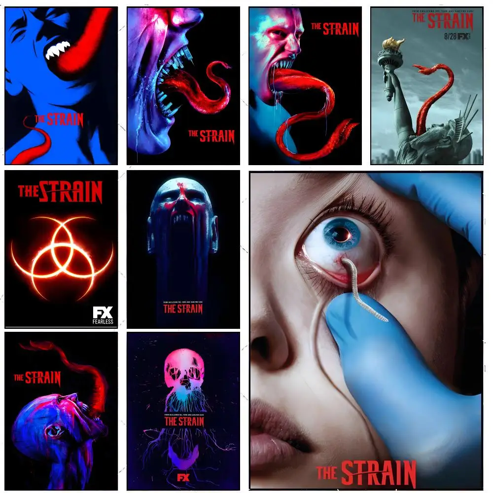 The Strain Poster Retro HD Art Sticky Wall Waterproof Home Living Room Bedroom Bar Aesthetic Decoration