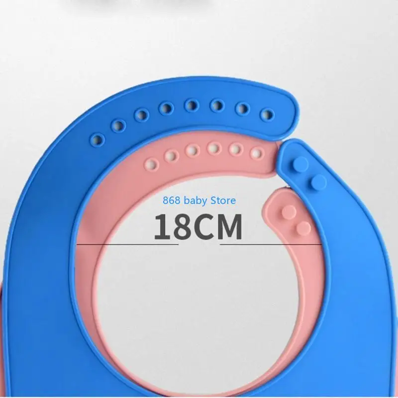 

29EE Silicone Waterproof Bib Adult Mealtime Cloth Protector Disability Aid Aprons
