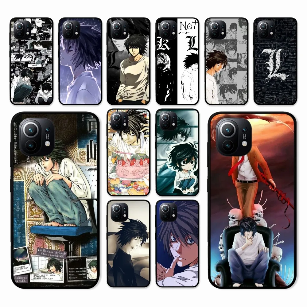 L Lawliet Death Note Phone Case For Xiaomi Mi 5X 8 9 10 11 12 lite pro 10T PocoX3pro PocoM3 Note 10 pro lite