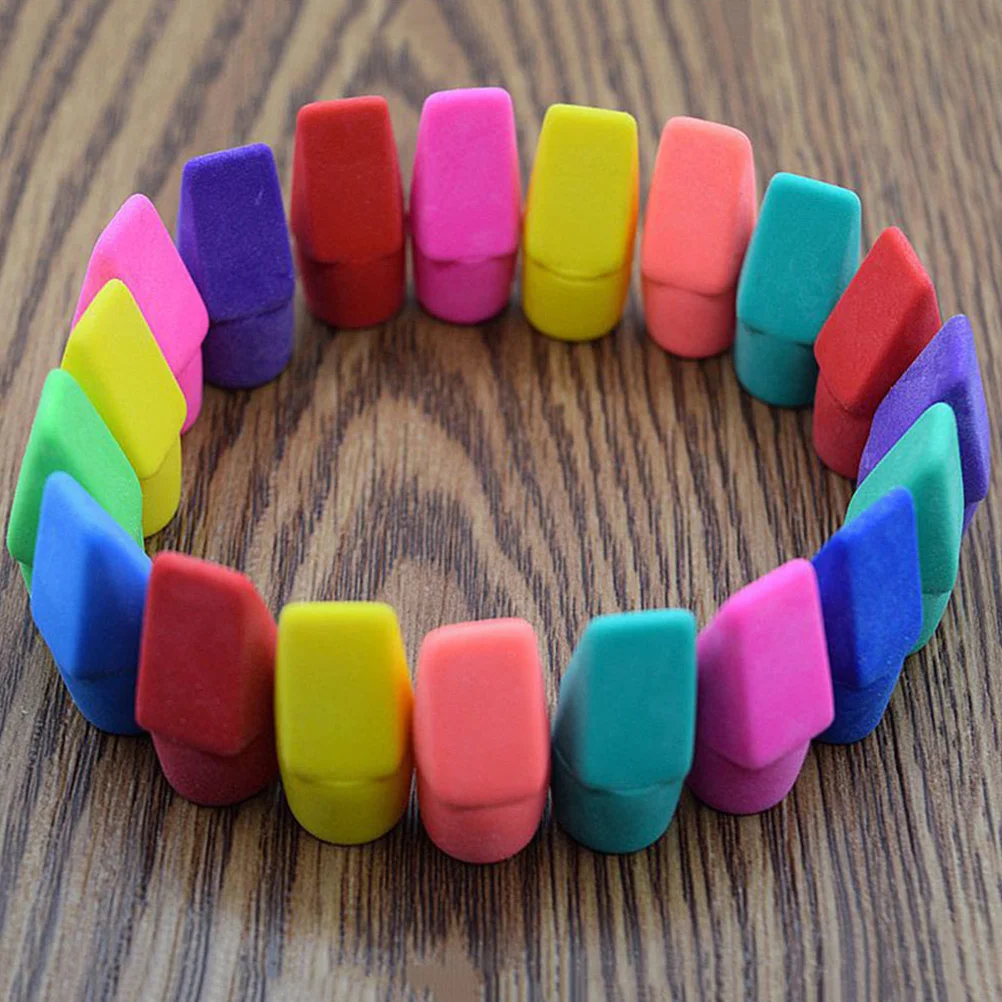 

130Pcs Kids Erasers Soft and Portable Pencil Rubber Stationery Supplies for School Students Creative Learning Tools