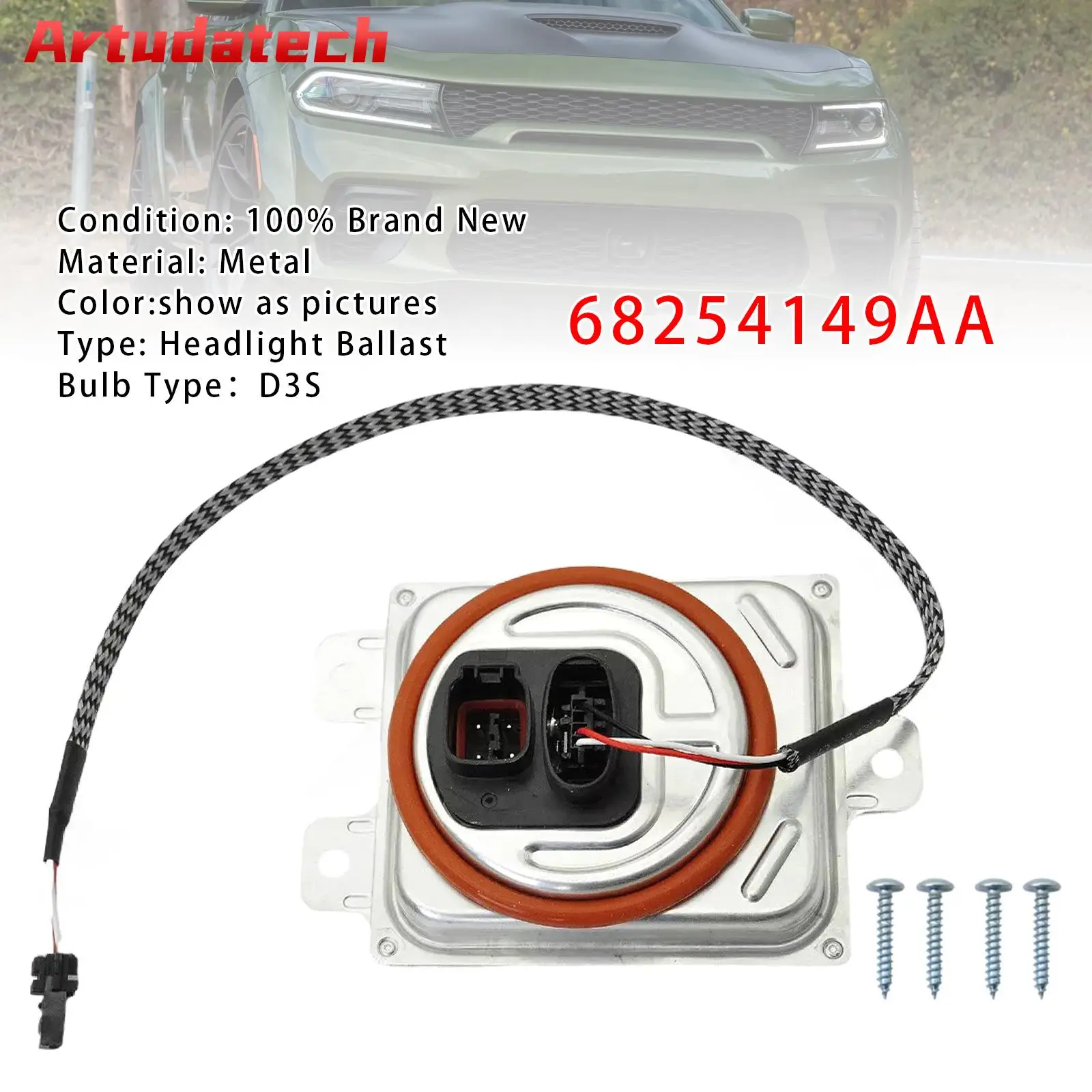 

Модуль балласта Artudatech Xenon HID 68254149AA для Dodge Charger Challenger 2015 2016 2017 2018 2019 2020 2021 2022