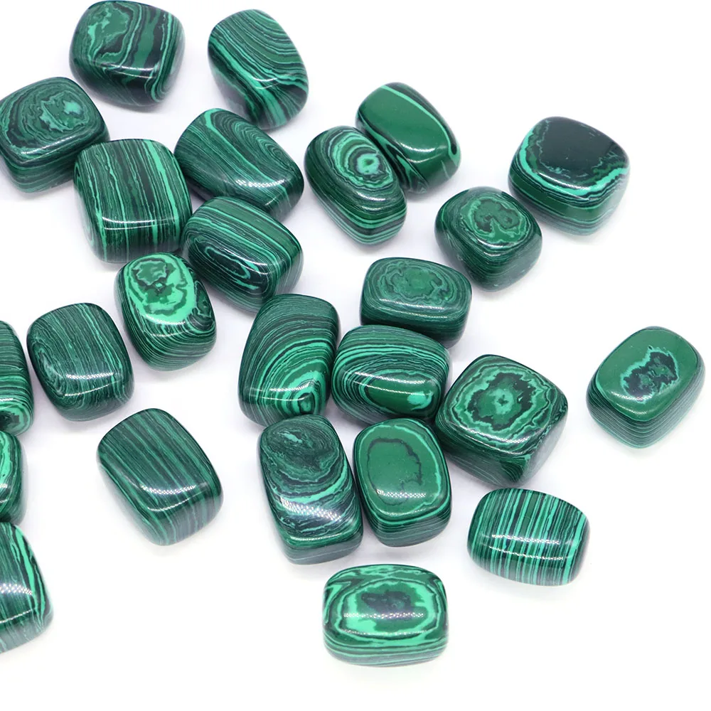 Tumbled Stones Malachite Turquoise Reiki Healing Crystal Energy Ore Minerals Gems Specimen Home Garden Tank Aquarium Decoration