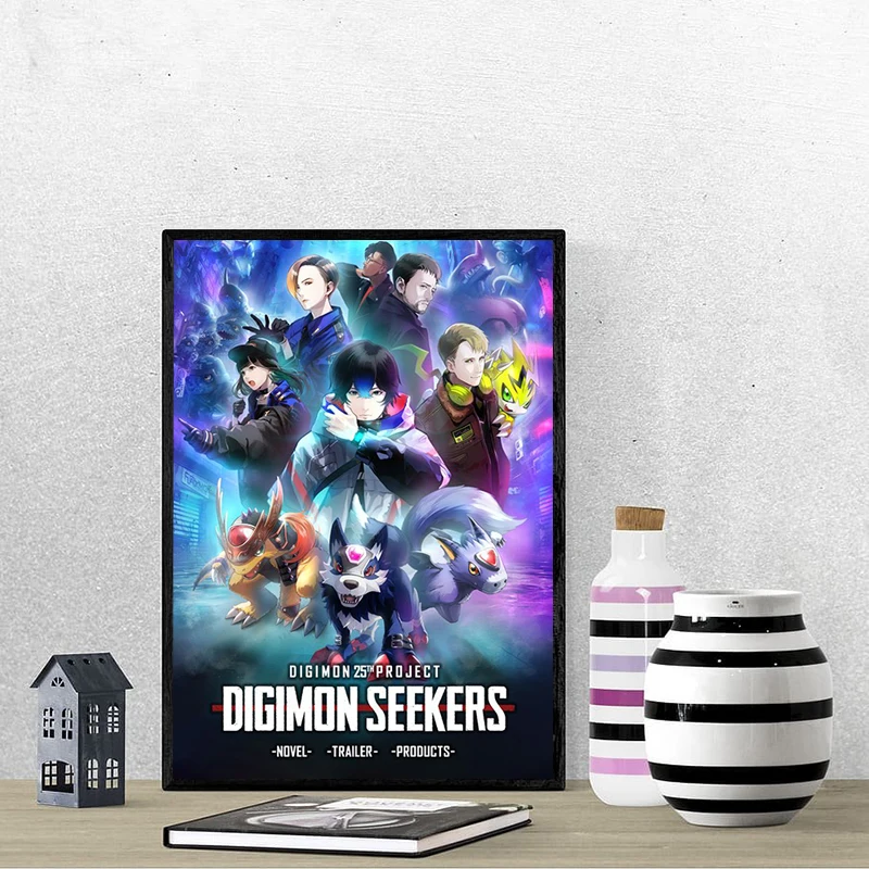 Digimon Anime Canvas Poster Decoration Pictures Room Wall Decor Painting Decorative Paintings Art Mural Home Decorations Living