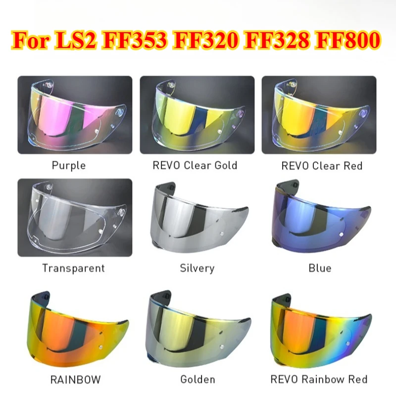 Helmet Visor Suitable for LS2 FF353 FF320 FF328 FF800 Face Shield Windshield Sunshield Anti-UV Helmet Accessories