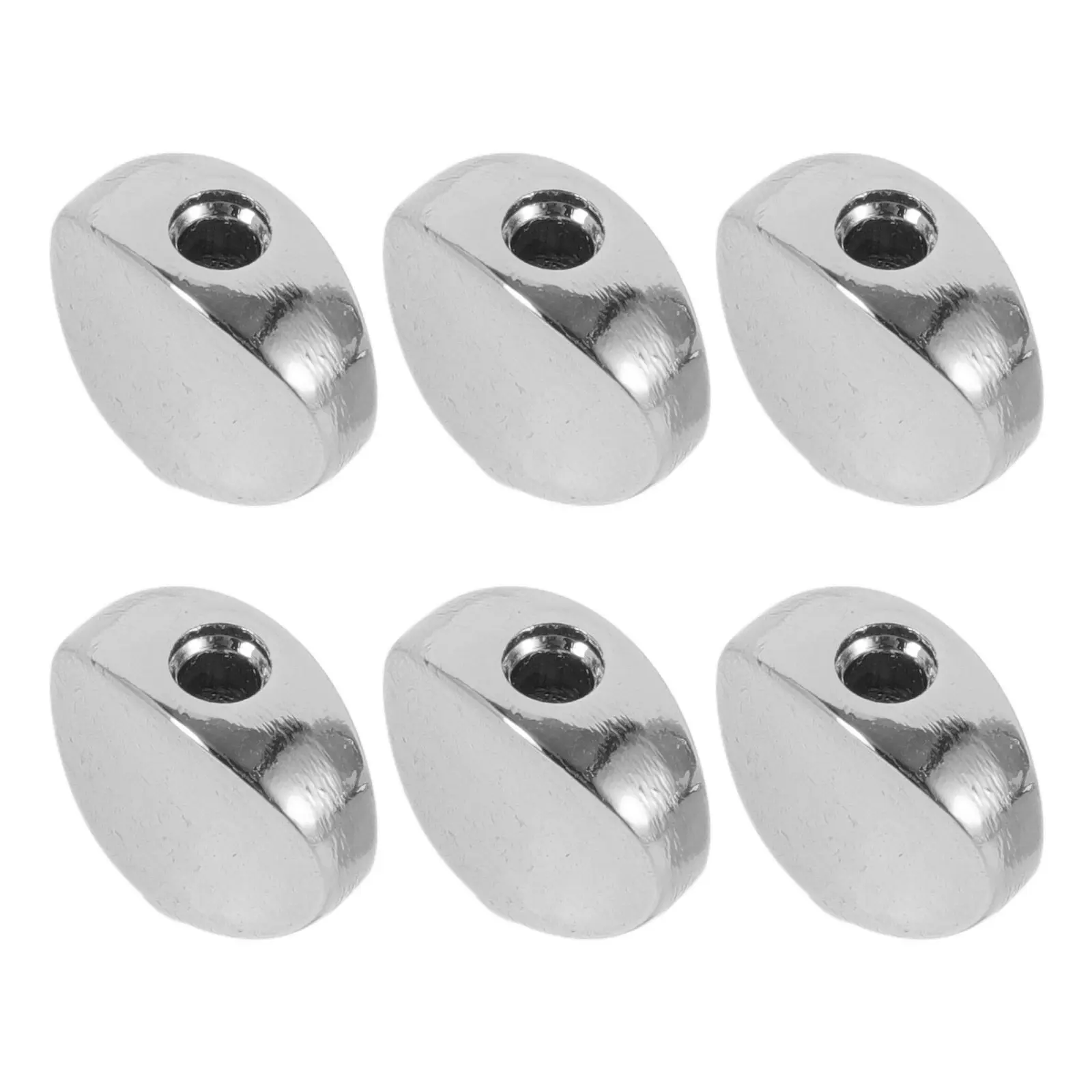 6Pcs Metal Guitar Tuning Peg Buttons Zinc Alloy Construction Concave Round Knobs for Easy Rotation Electric Acoustic Bass