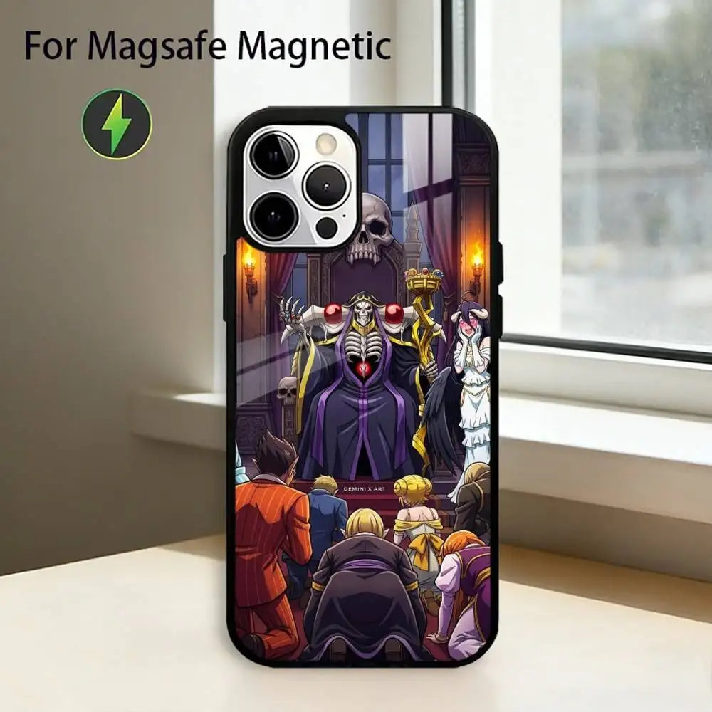 A-Anime O-Overlord Phone Case For iPhone17,16,15,14,13,12,11 Plus,Pro Magnetic For Magsafe Wireless Charging