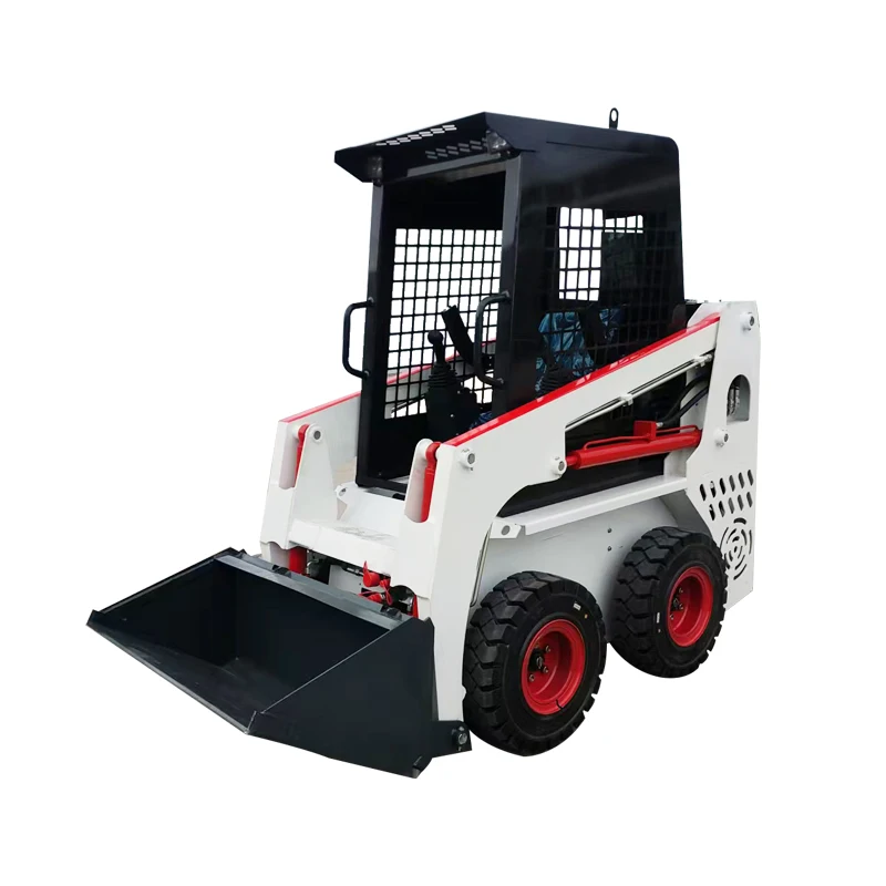 Customized Dual CE & EMC Certified Skid Steer Loader, Ride-on Multifunctional Equipment for Sanitation, Sweeping, Shoveling