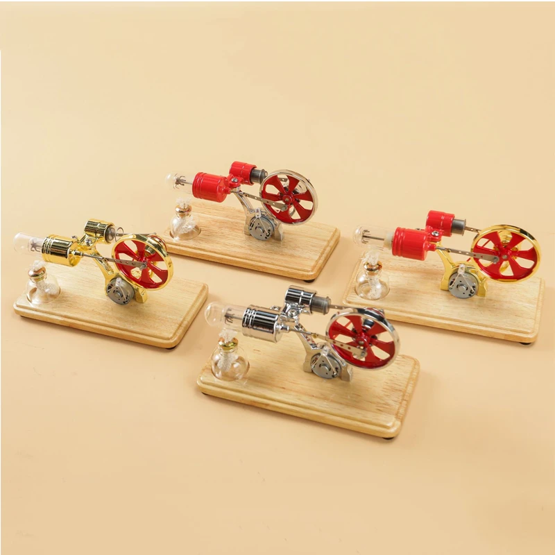 Four-color Stirling Generator Engine Model Scientific Physics Experiment Research Science and Education Small Metal Toys