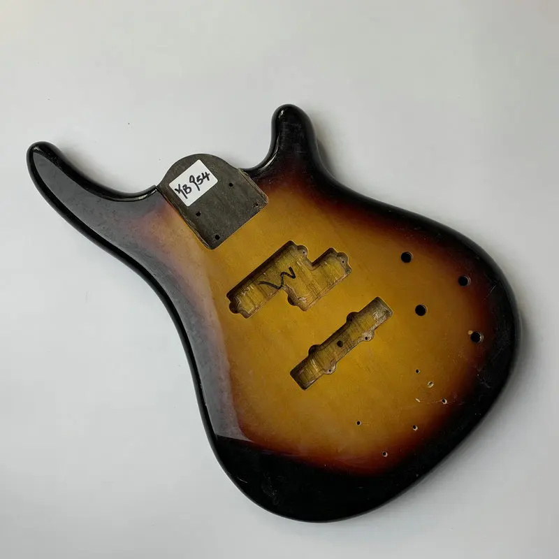 YB954  Special pickup size Sunburst Color 3TS Electric Bass Body Basswood wood From JD Brand Company