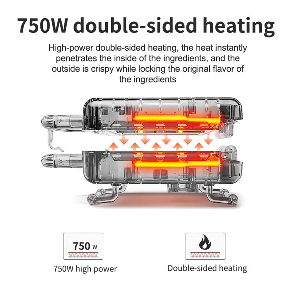 Electric Sandwich Machine Double-sided Heating Multifunction Breakfast Machine Multi-plate Baking Pan Toaster Donut Waffle Maker