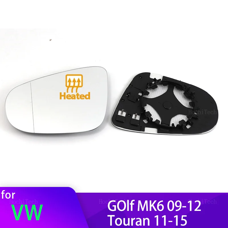 

For VW Volkswagen Golf 6 MK6 5K 2009-2012 Touran 2011-2015 Car Left Right Rearview Side Wing Heated Durable Mirror Glass