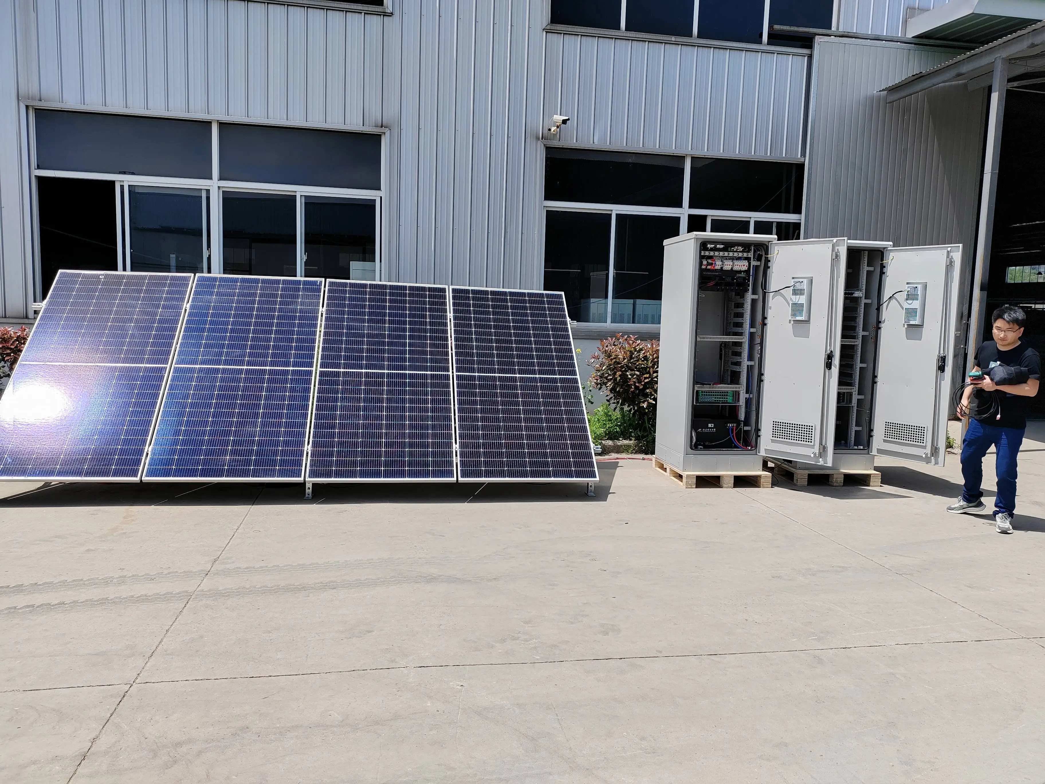 Solar 'MPPT Off-grid Photovoltaic Power Generation Base Station ESS Solution Telecom BESS Lithium Battery for 5G Base Stations