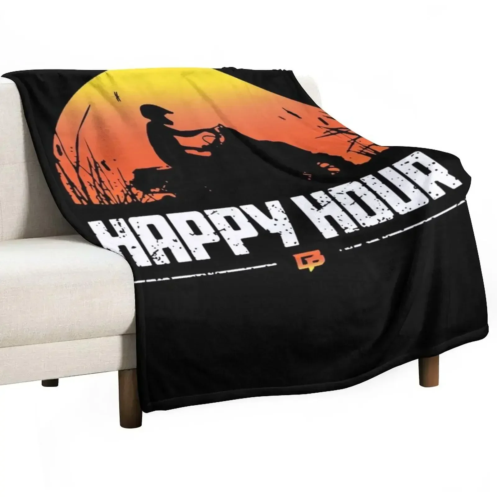 

Braydon Price Happy Hour Sunset Braydon Price Throw Blanket Decorative Beds Nap manga Blankets