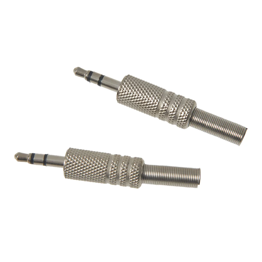 1pc 3.5 Headphone Plug 4 Pole Male Repair Headphone Audio Jack Plug Connector Dual Channel Headphone Jack