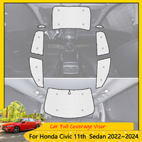 For Honda Civic 11th Gen FE Sedan 2022~2024 Car Full Coverage Sunshades Accessories  2021 Windshield Reflective Cover Sun Visor