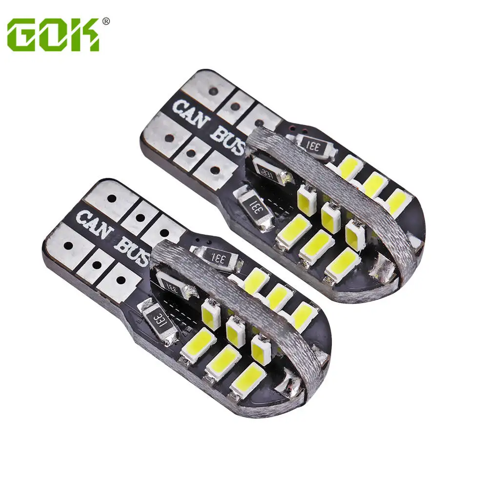 

2-100 шт. T10 24 Smd 3014 светодиодный 1 Вт белый 6000K W5W светодиодный клиновой светильник для номерного знака лампа для чтения автомобильный источник света 12 В постоянного тока