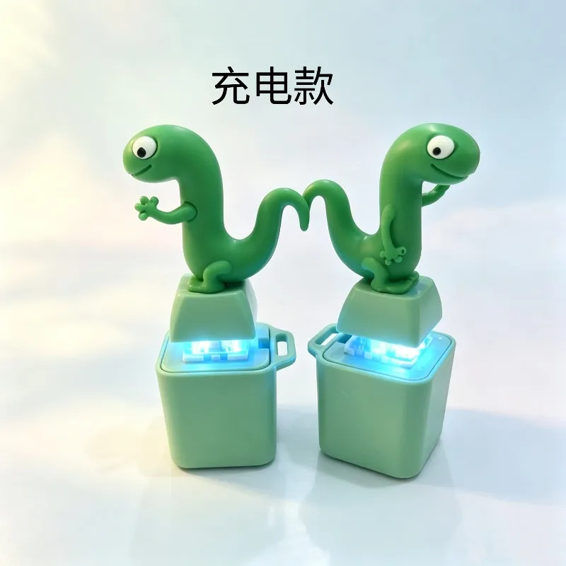 Seagull Frog Button Light-emitting Sound Electronic Pendant Keychain Duck Button Toy Stress Relief Toy