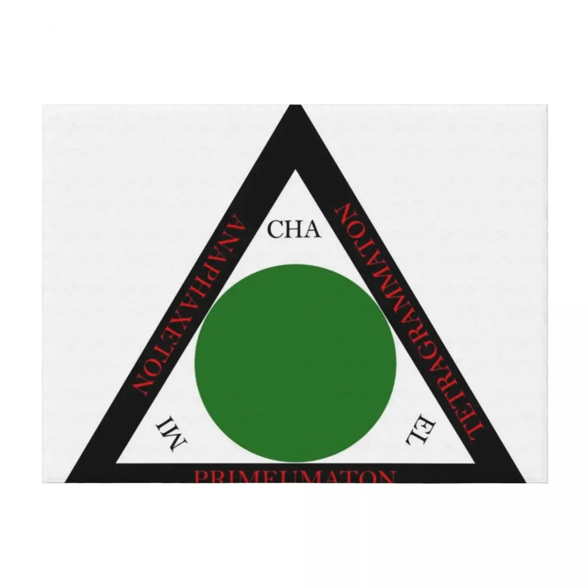 

Goetia Triangle - Traditional Greek Version Throw Blanket Beautifuls Luxury St Decorative Sofas Soft Beds Blankets