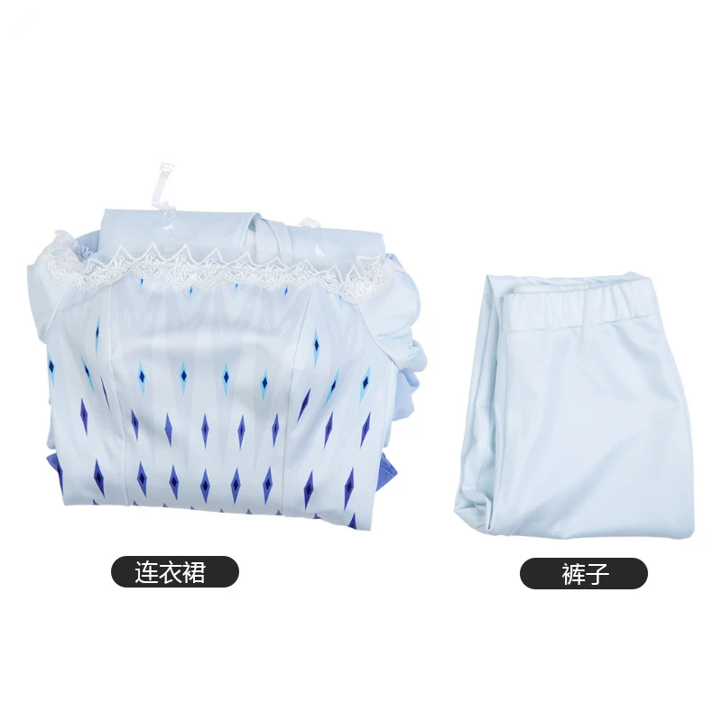 فستان إلسا الجديد لفيلم الهالوين أزياء الأميرة فستان تنكري ملابس ملكة الجليد للنساء البالغات #5