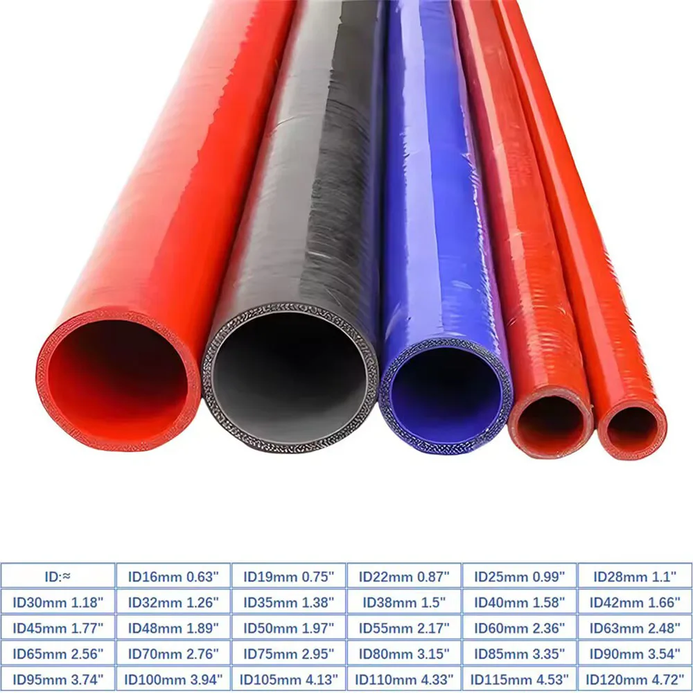 Reinforced High Temp Straight Car Silicone Hose Intercooler Tube Turbocharger Connection Tube Air Intake Pipe Water Cooling Pipe