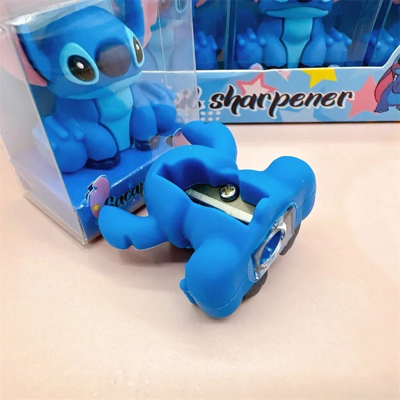 Disney Stitch Pencil Sharpener Cute Cartoon Sharp Pencil-sharpener Pupil Stationery Writing Supplies Accessories Holiday Gifts