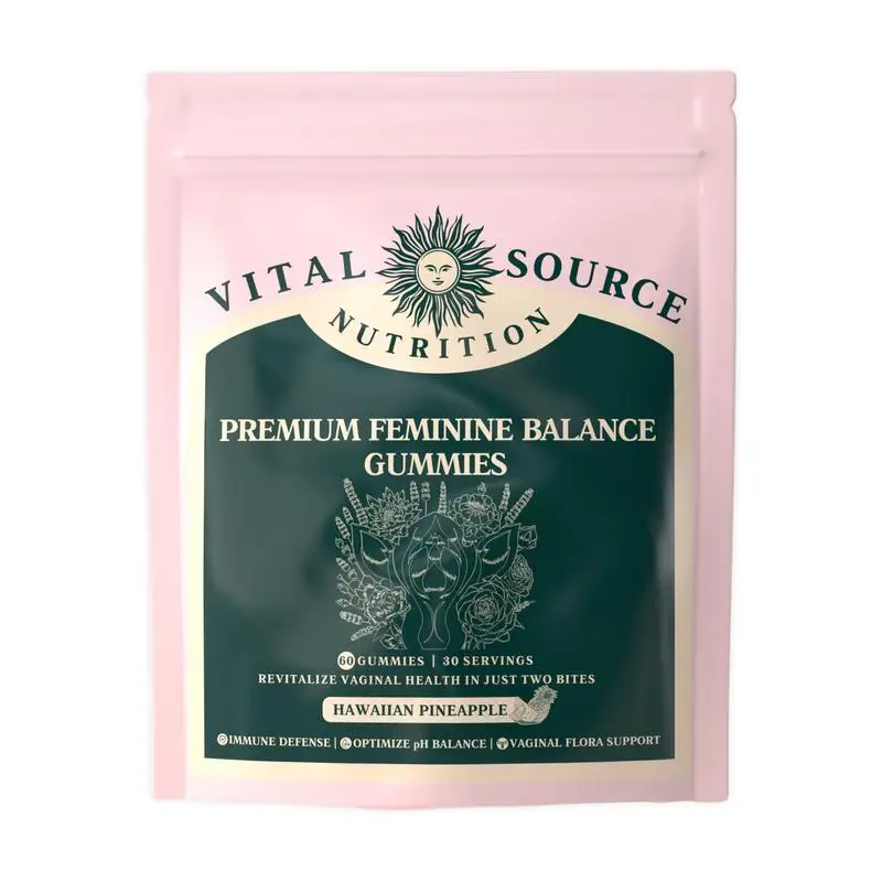

Feminine Balance Gummies - Optimize Vaginal PH Balance Promotes Immune Defense Supports Healthy Flora Women's Health Supplement