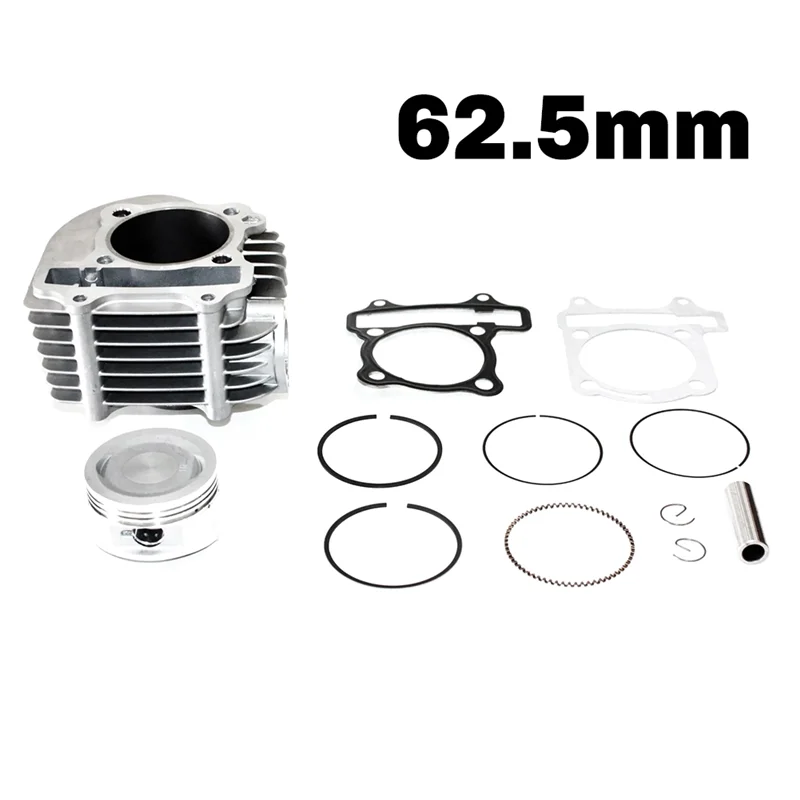 62.5Mm Motorcycle Engine Barrel Piston Gasket Rebuild Kit For GY6 200Cc Scooter Quad Bike Buggy