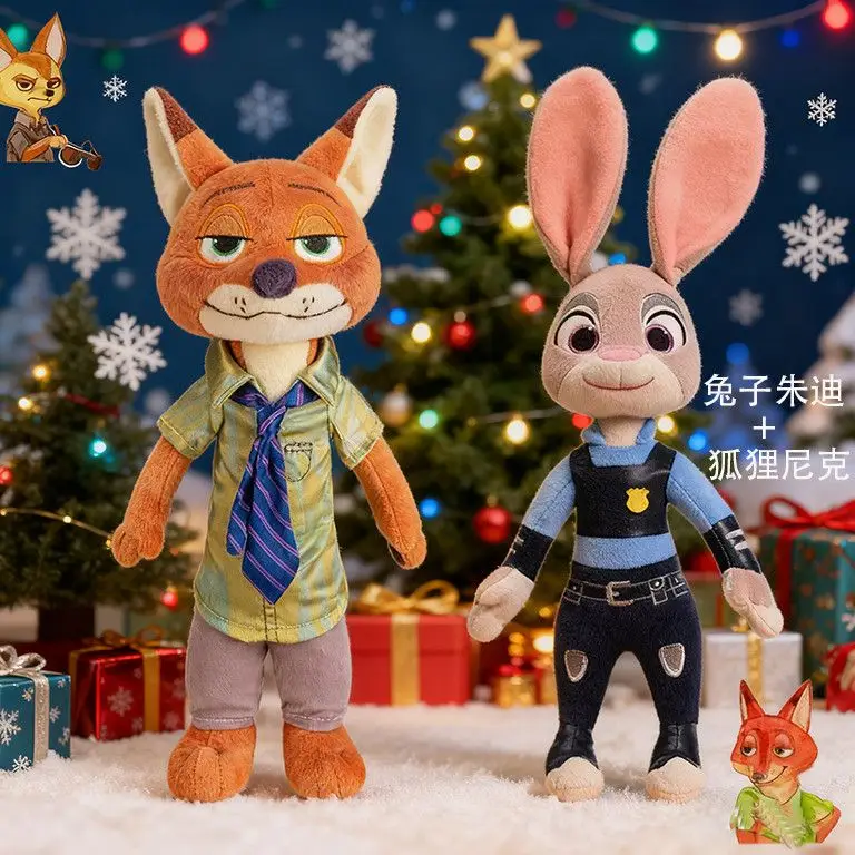 

Kawaii Cartoon Cute Animal Rabbit Judy, Fox Mr. Nick Plush Toy Bedroom Decoration Children's Birthday Gift Christmas Best Choice