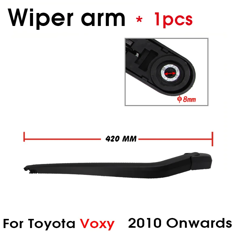 BEMOST Car Rear Windshield Wiper Arm Blade Brushes For Toyota Voxy 2010 Onwards 420MM Hatchback Windscreen Auto Accessories